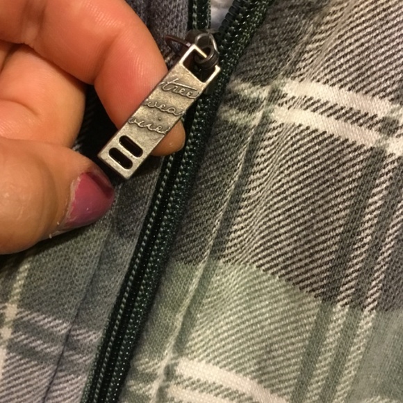 Vintage Cozy Plaid Zip Up Hoodie - Picture 3 of 3